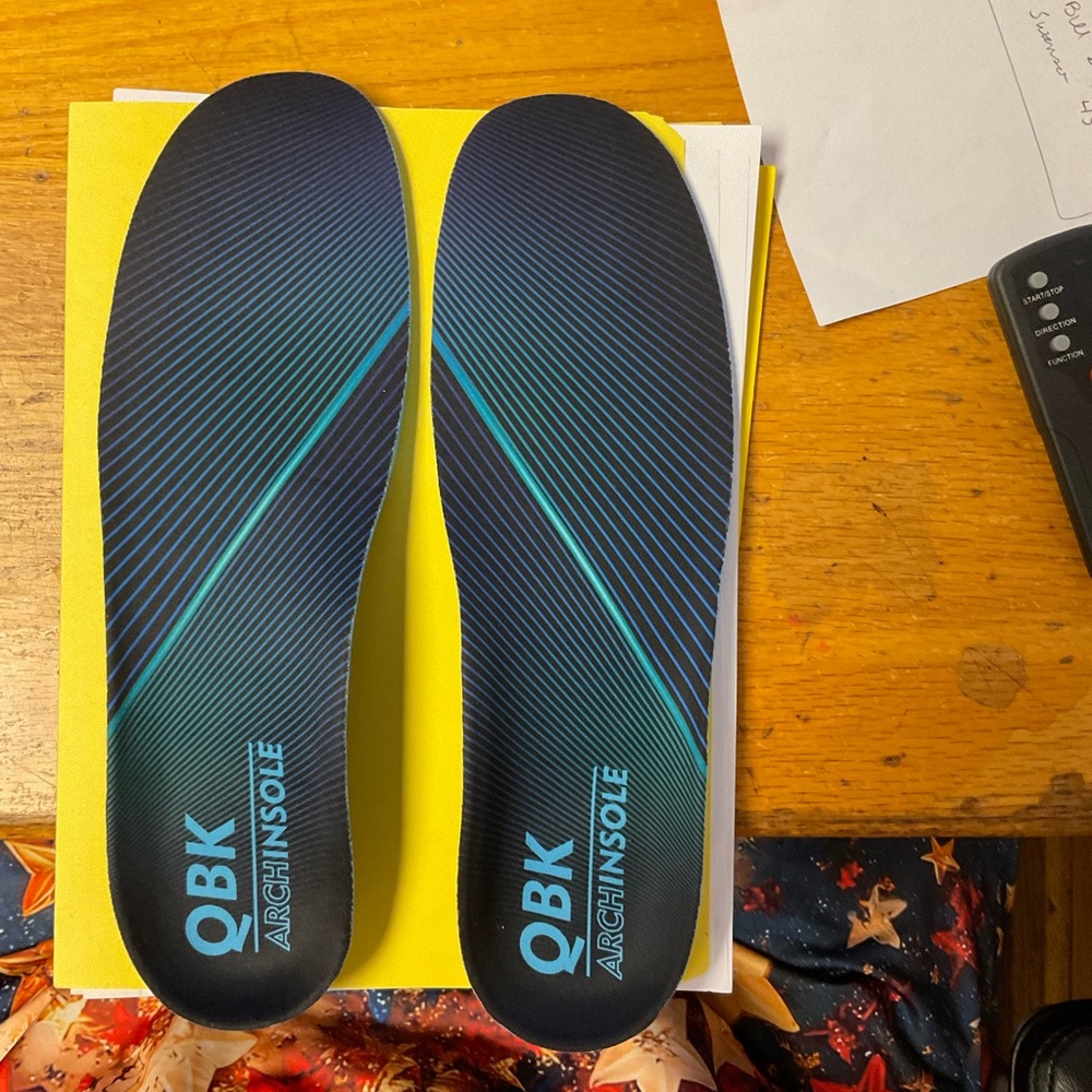 QBK Arch Insole with Blue and Black Design